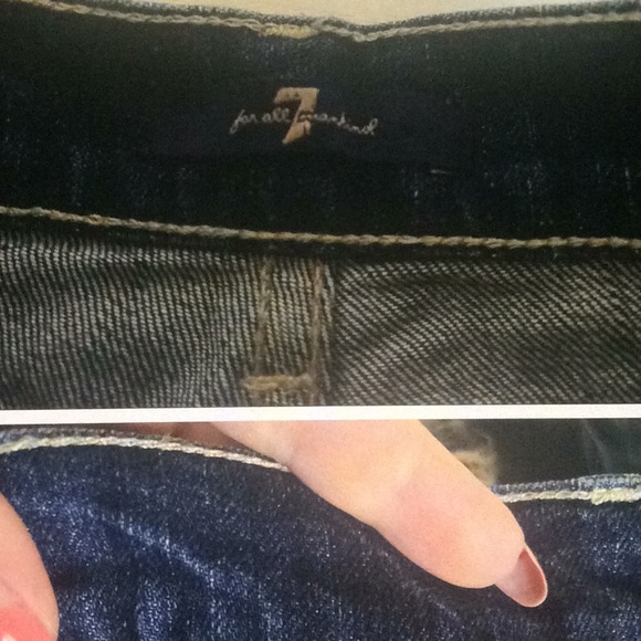 7 FOR ALL MANKIND RIPPED AND DISTRESSED SHORTS! - Picture 8 of 10